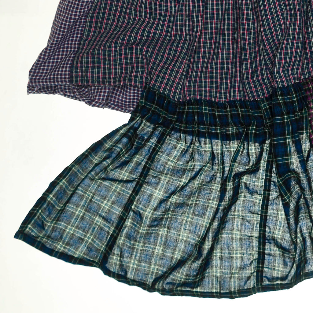 Dark Jewel Toned Asymmetric Boxer Skirt