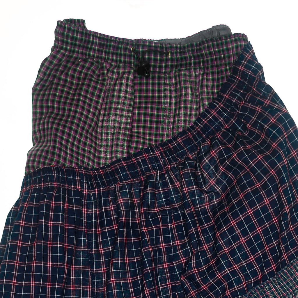 Dark Jewel Toned Asymmetric Boxer Skirt