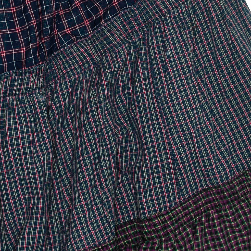 Dark Jewel Toned Asymmetric Boxer Skirt