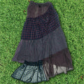 Dark Jewel Toned Asymmetric Boxer Skirt