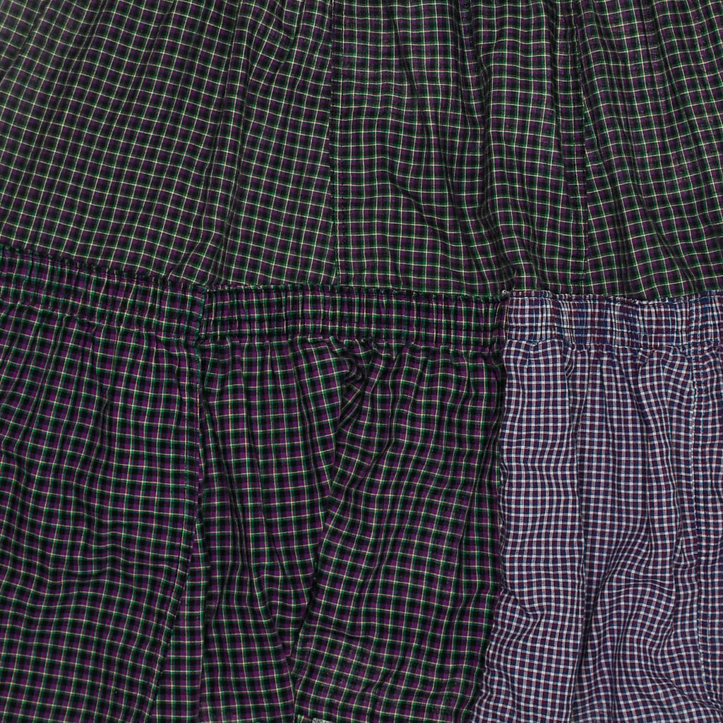 Dark Jewel Toned Asymmetric Boxer Skirt