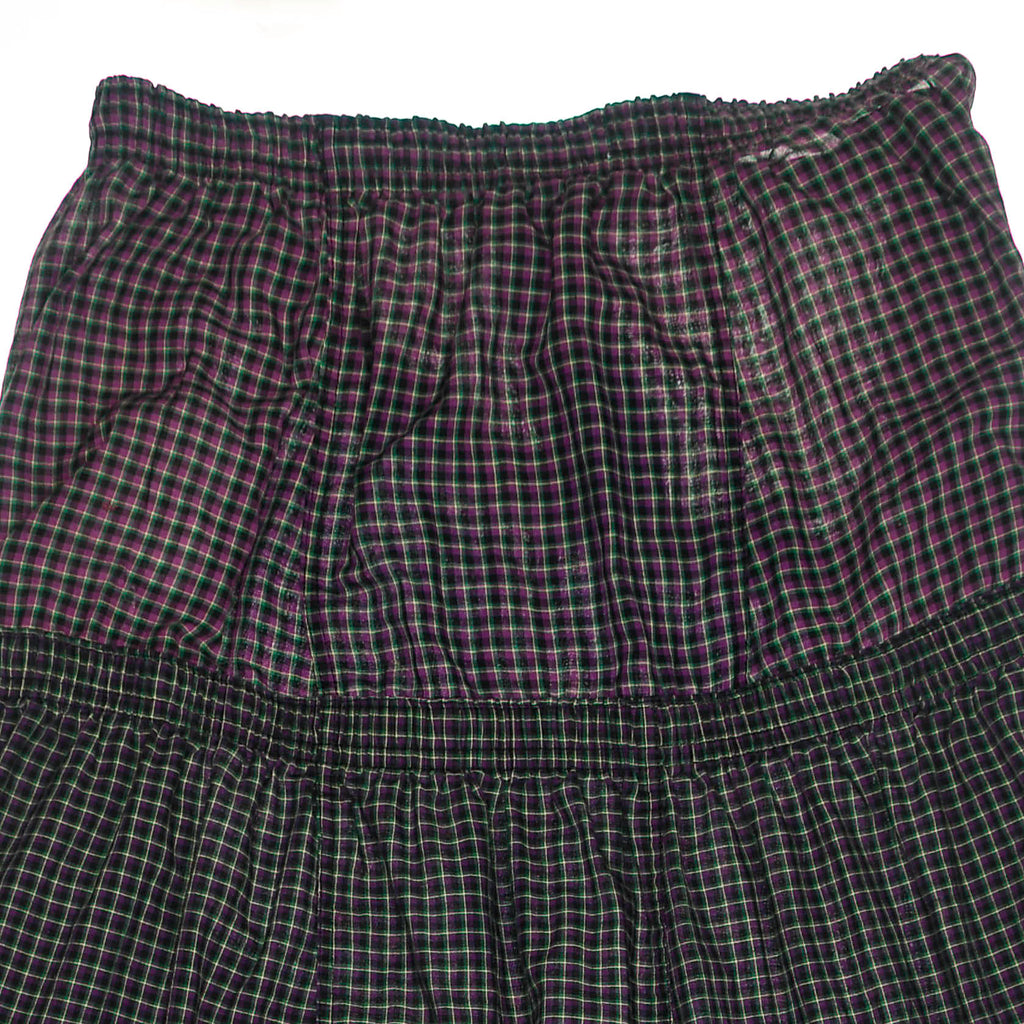 Dark Jewel Toned Asymmetric Boxer Skirt