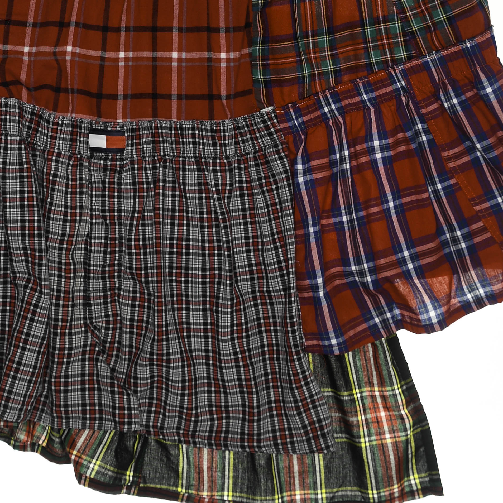 Red Tartan Plaid Boxer Skirt Maxi