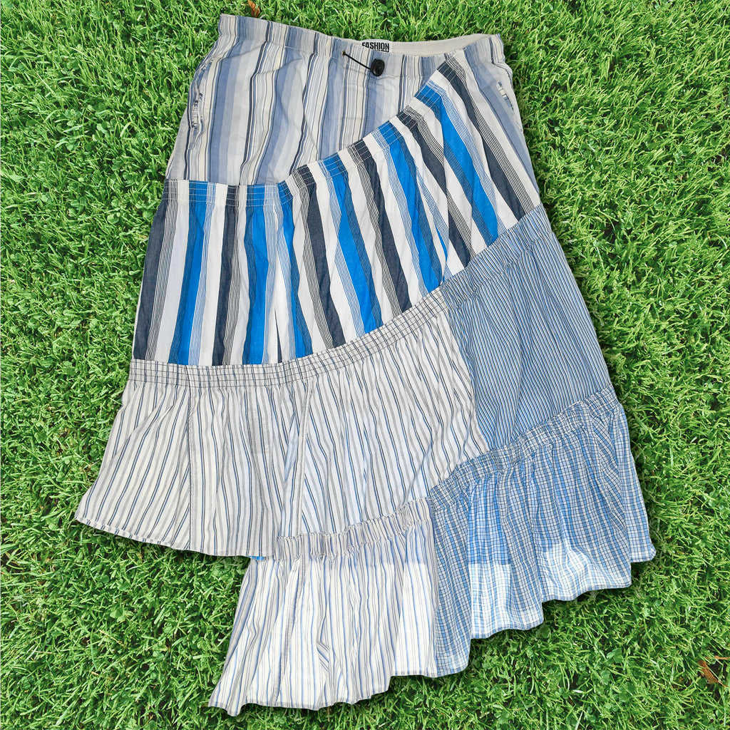 Blues Asymmetric Boxer Skirt