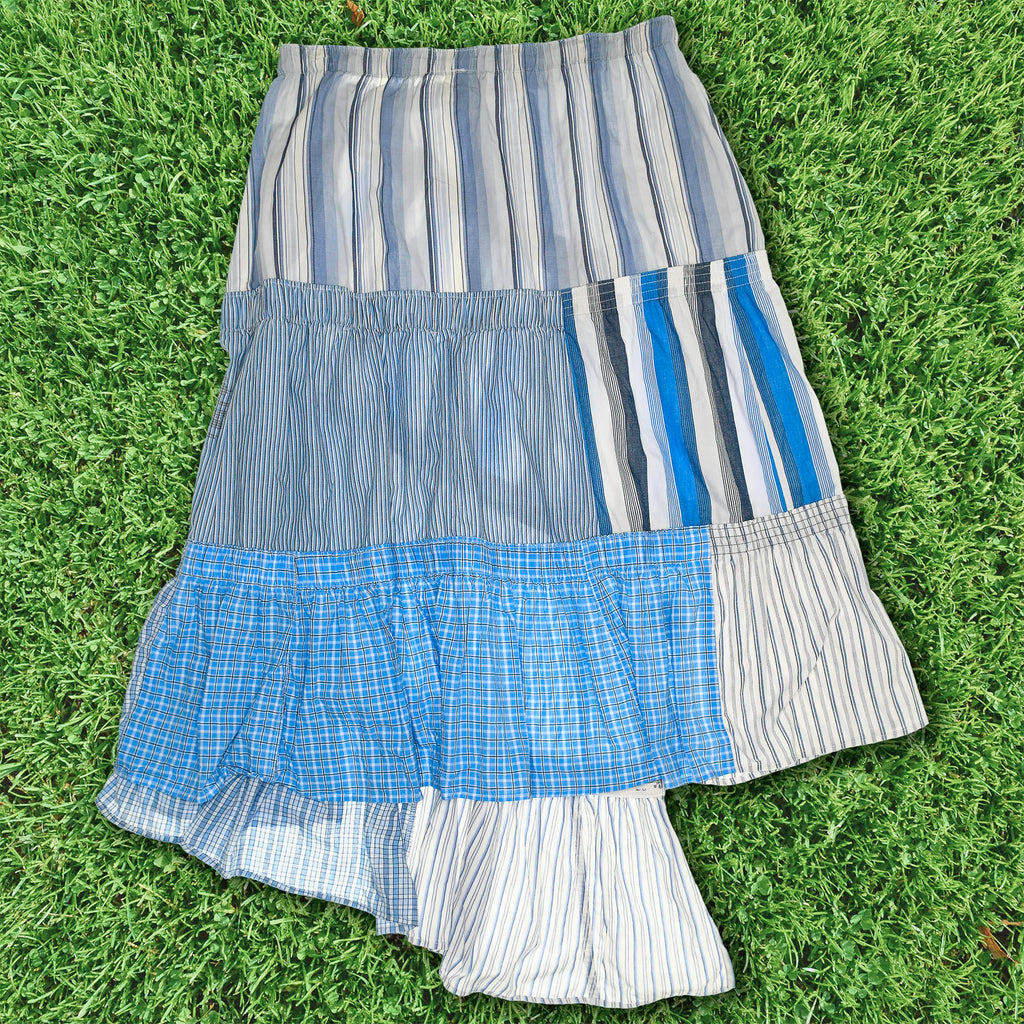 Blues Asymmetric Boxer Skirt