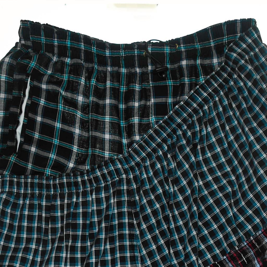 Tiered Grunge Boxer Skirt Maxi