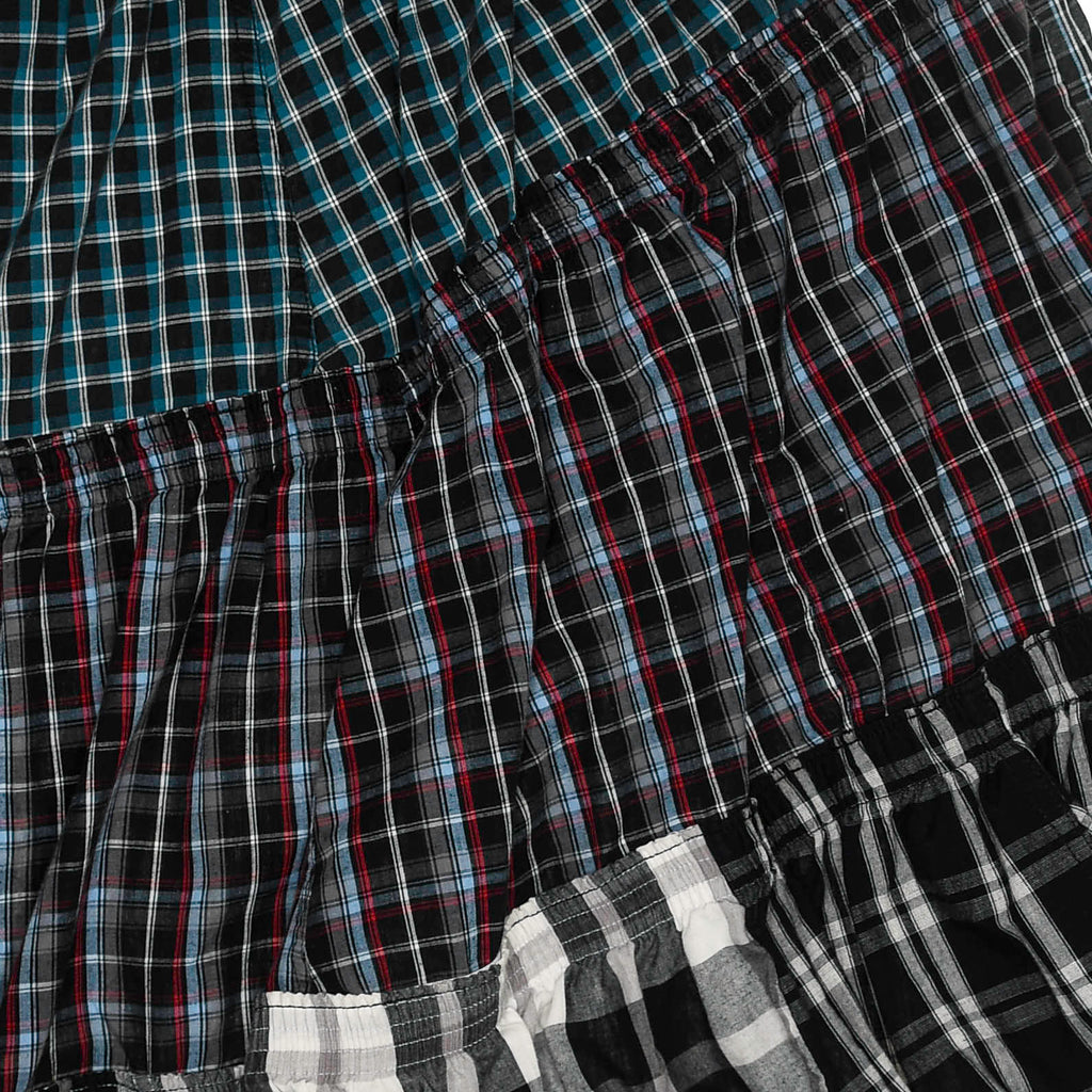 Tiered Grunge Boxer Skirt Maxi