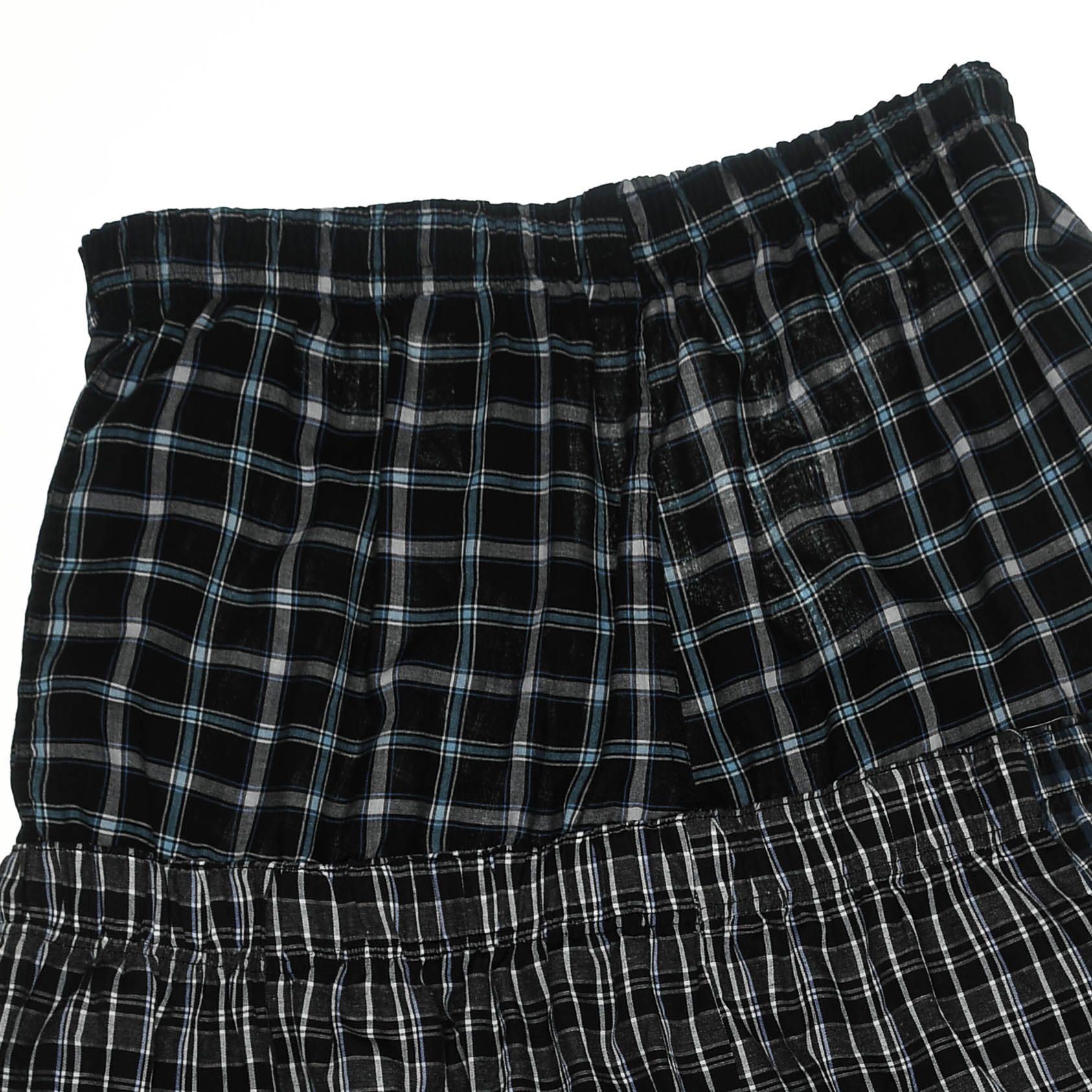 Tiered Grunge Boxer Skirt Maxi