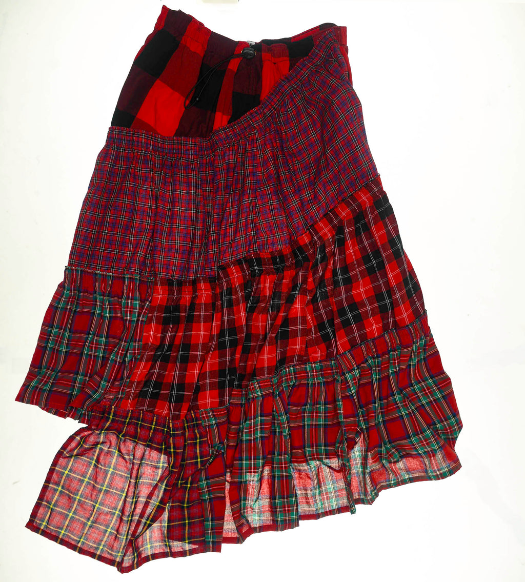 Lumberjack Plaid Boxer Skirt Maxi