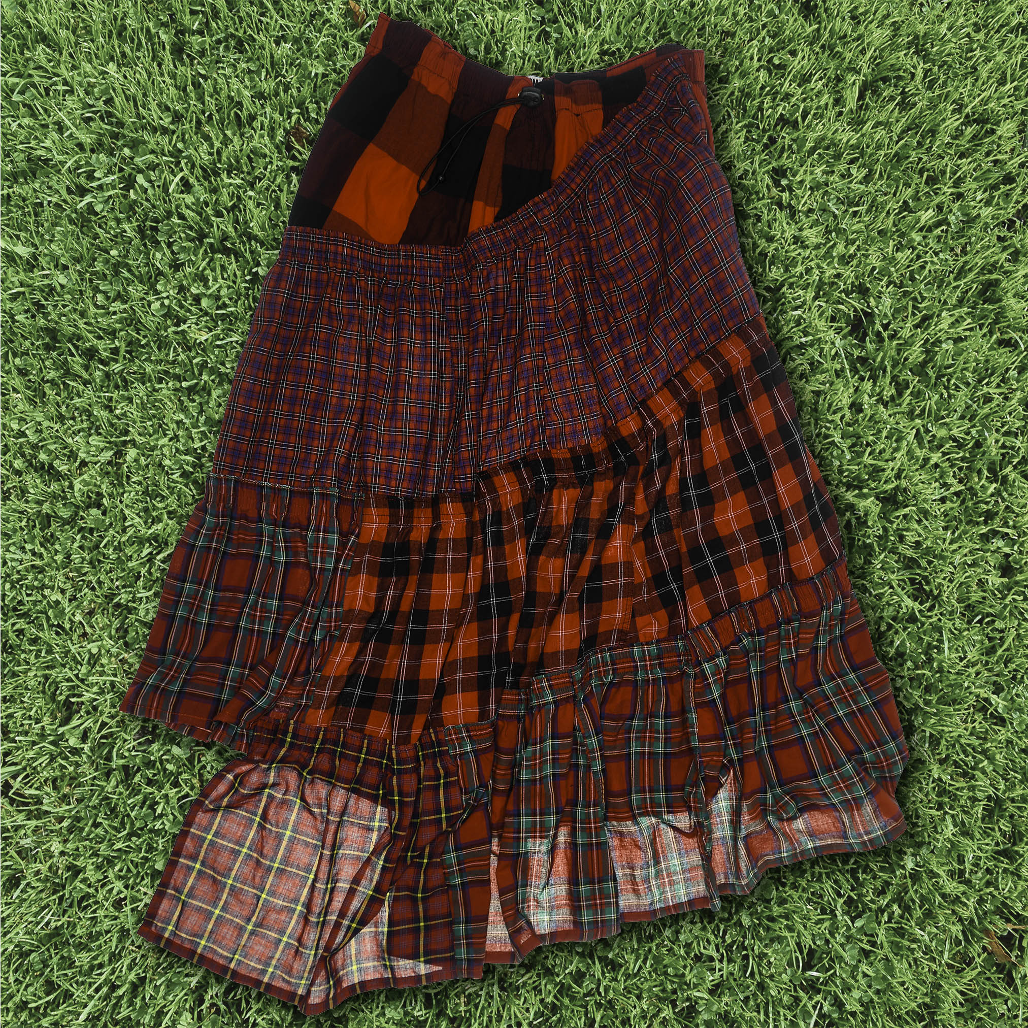Lumberjack Plaid Boxer Skirt Maxi