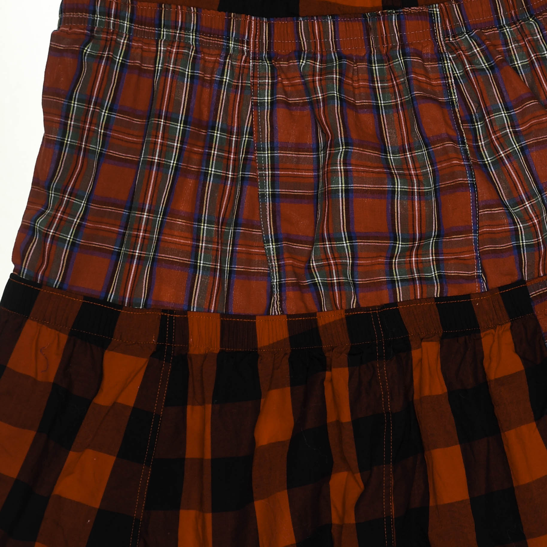 Lumberjack Plaid Boxer Skirt Maxi