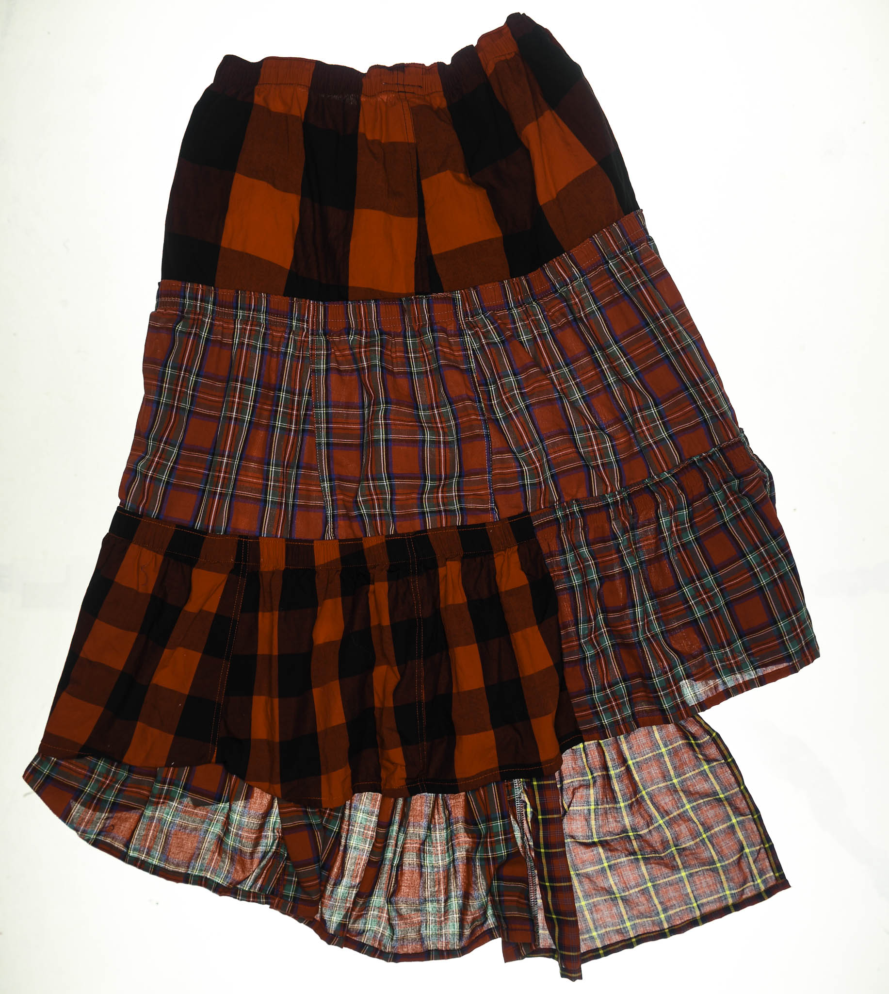 Lumberjack Plaid Boxer Skirt Maxi