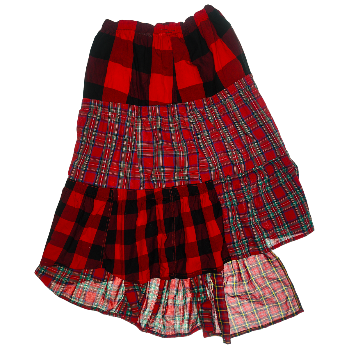 Lumberjack Plaid Boxer Skirt Maxi