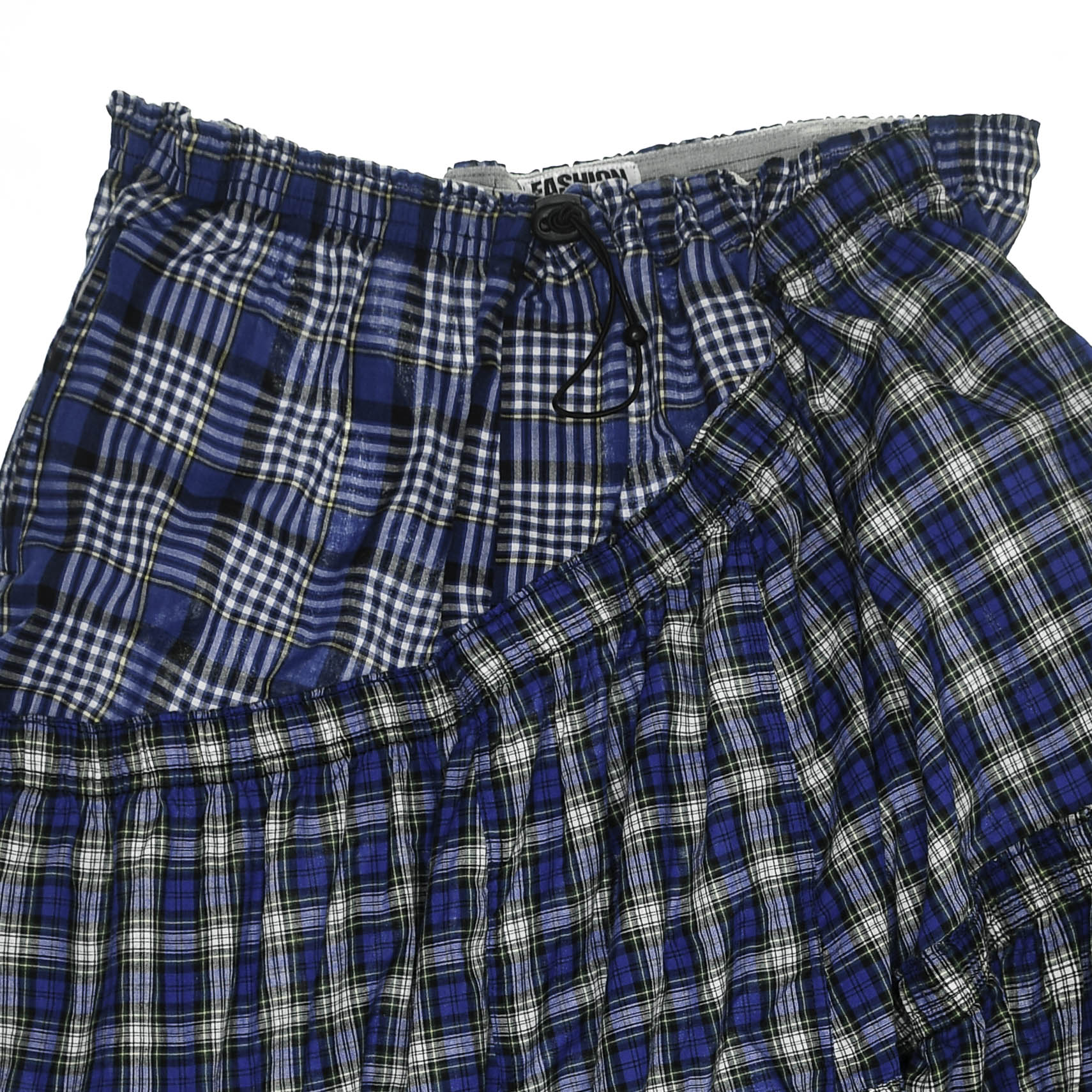 Mixed Blue Boxer Skirt Midi