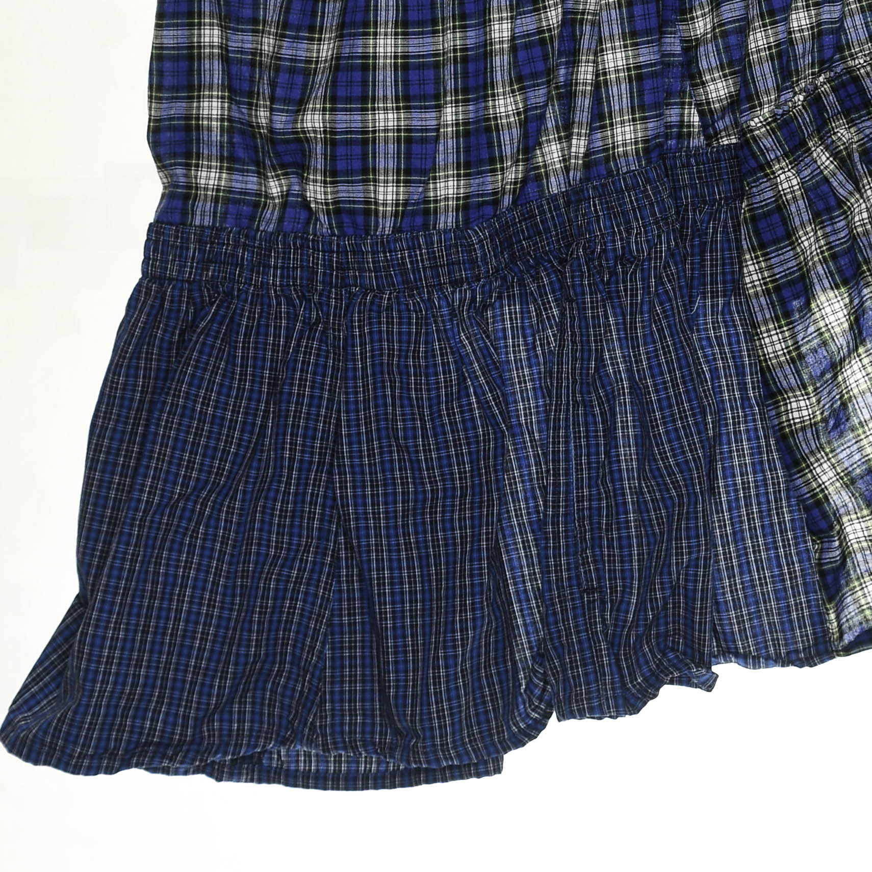 Mixed Blue Boxer Skirt Midi