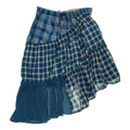 Mixed Blue Boxer Skirt Midi