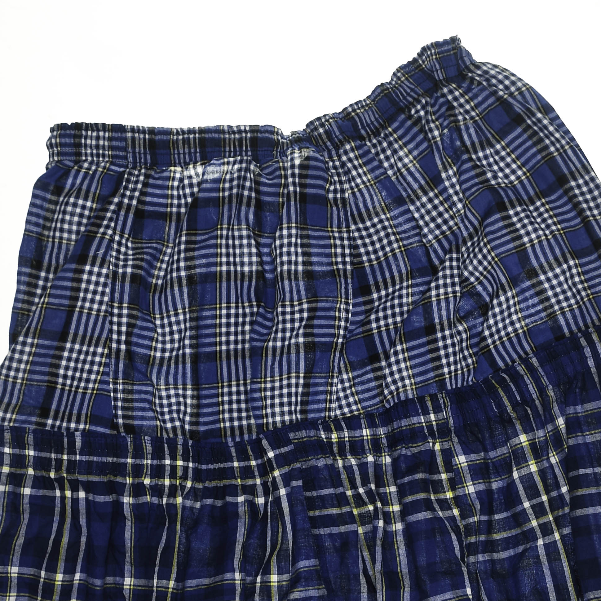 Mixed Blue Boxer Skirt Midi