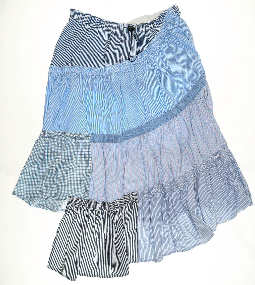 Baby Blue Boxer Skirt Maxi