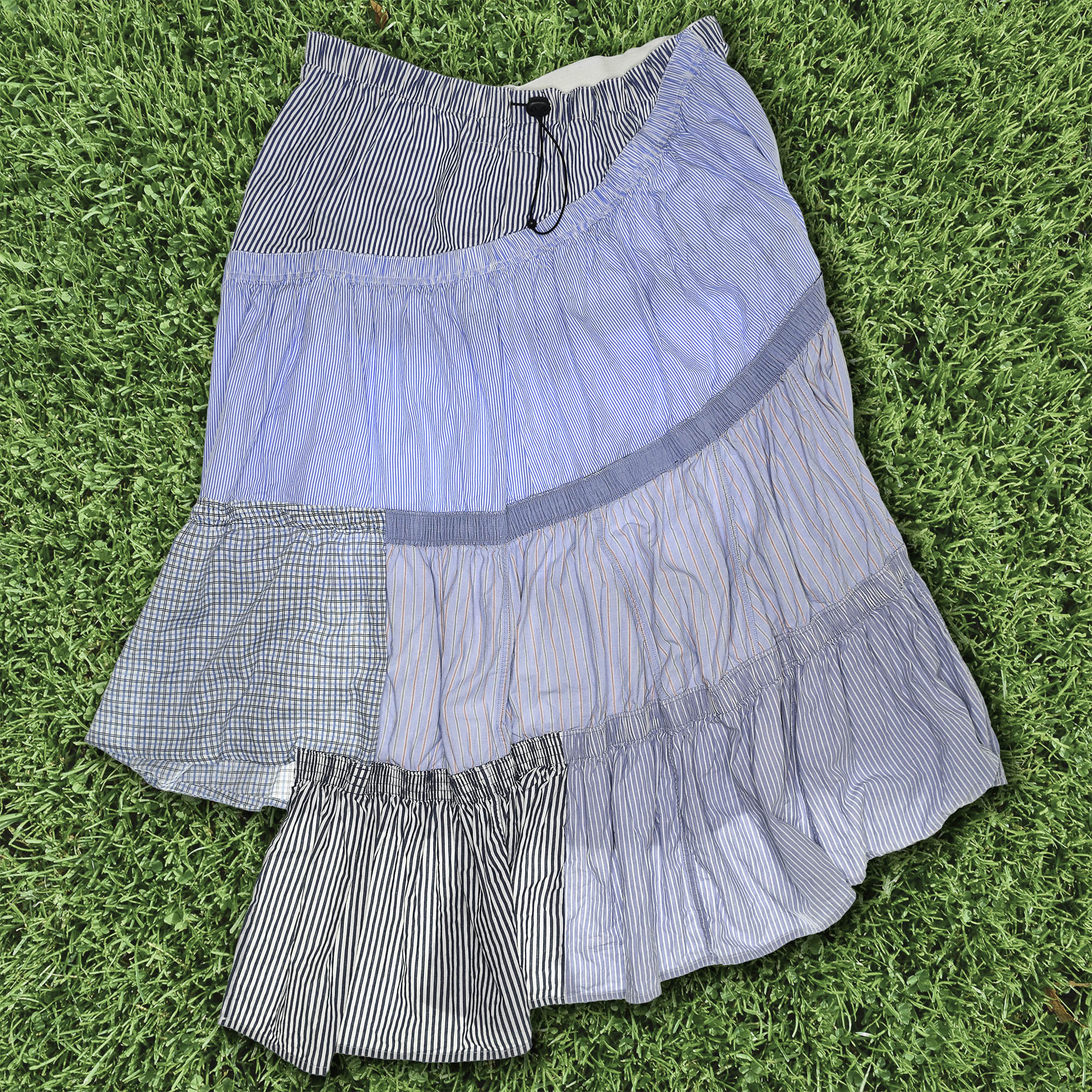 Baby Blue Boxer Skirt Maxi