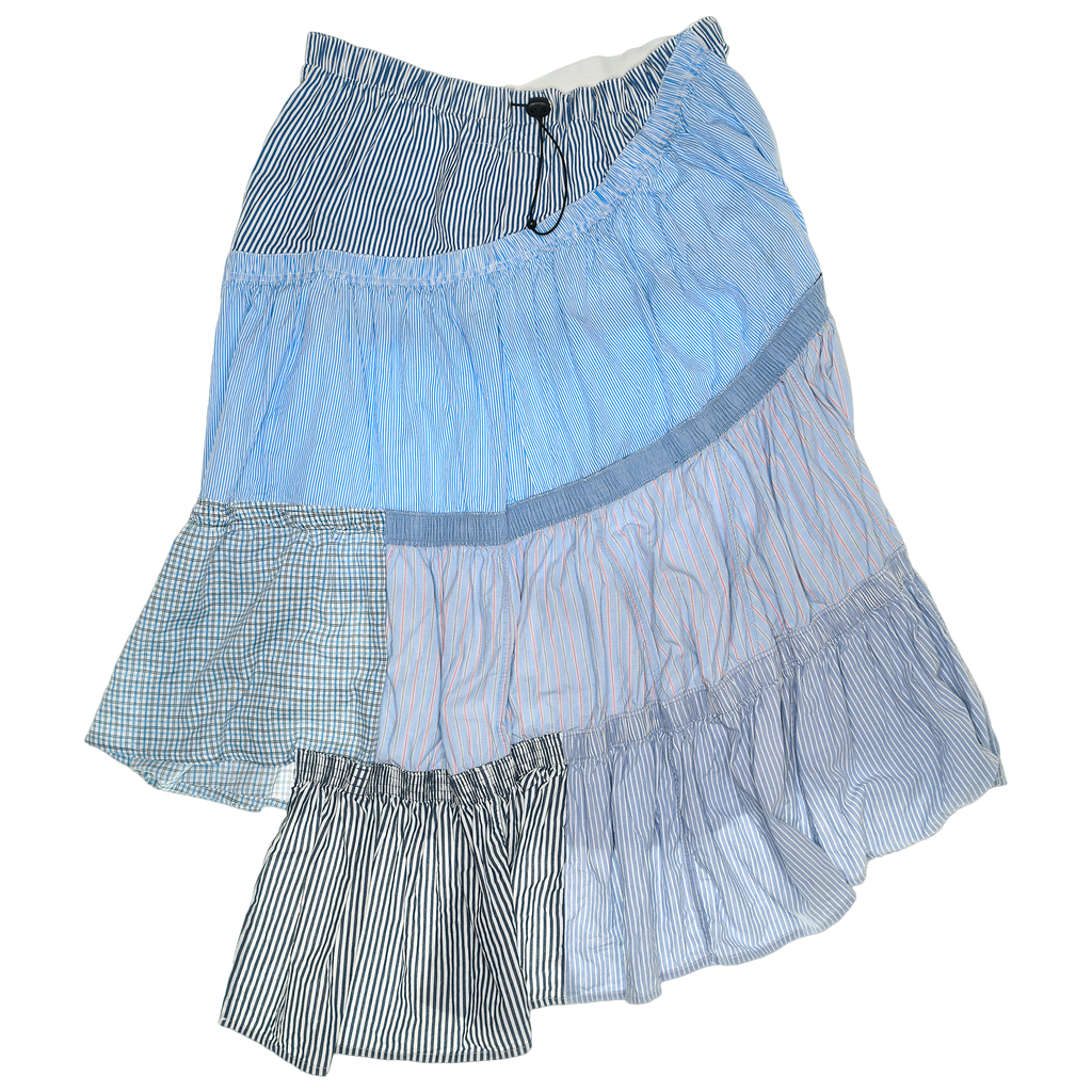 Baby Blue Boxer Skirt Maxi