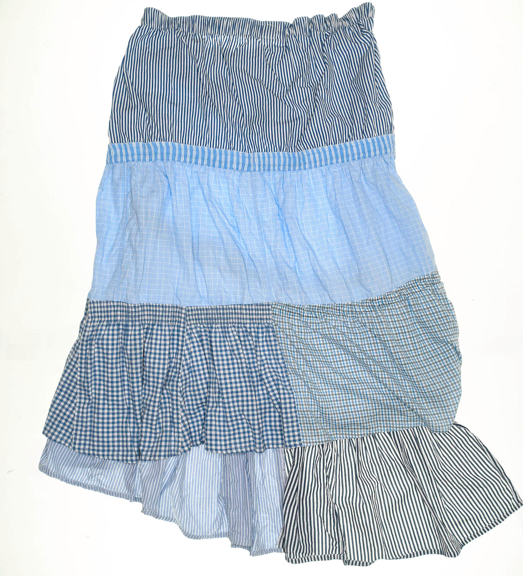 Baby Blue Boxer Skirt Maxi