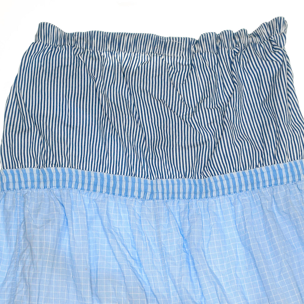 Baby Blue Boxer Skirt Maxi