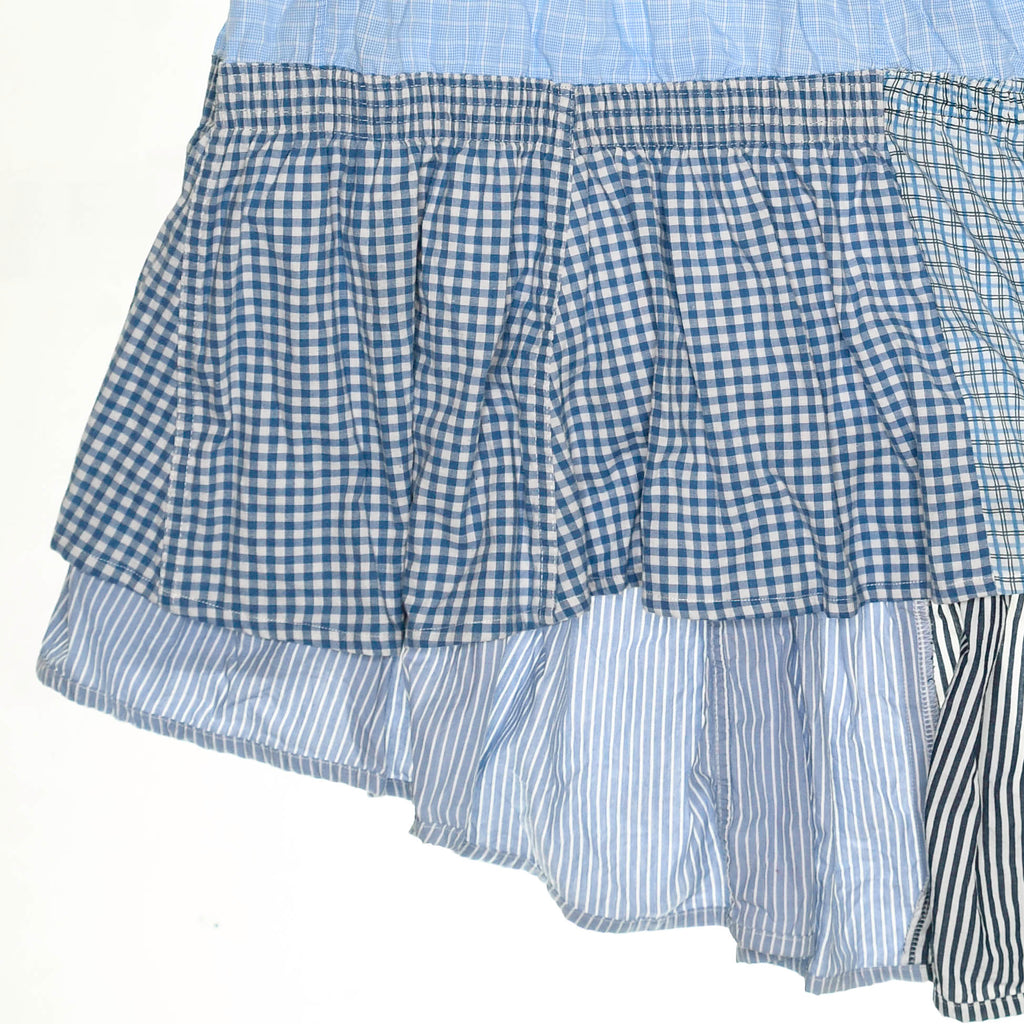 Baby Blue Boxer Skirt Maxi