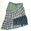 Greens Asymmetric Boxer Skirt Midi