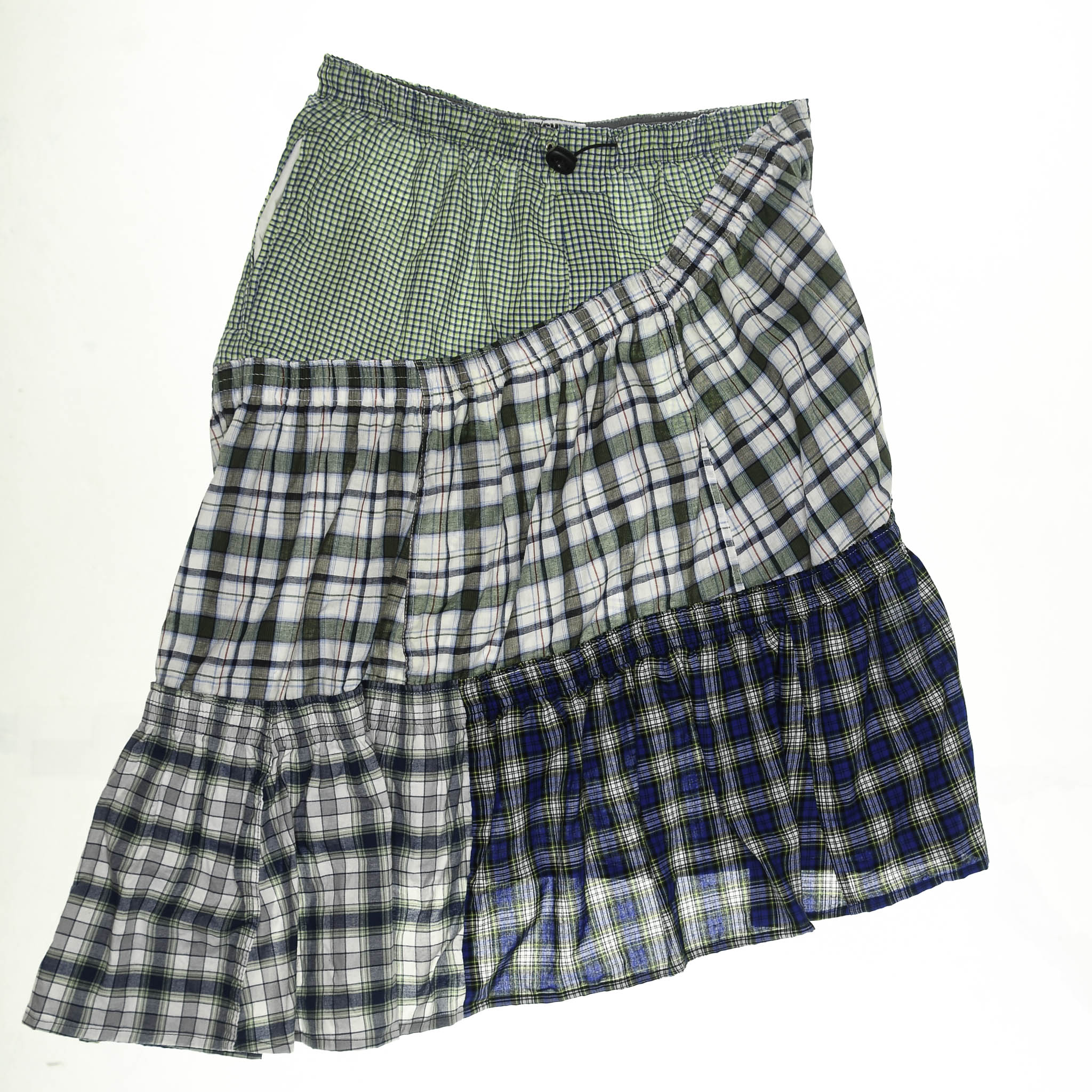 Greens Asymmetric Boxer Skirt