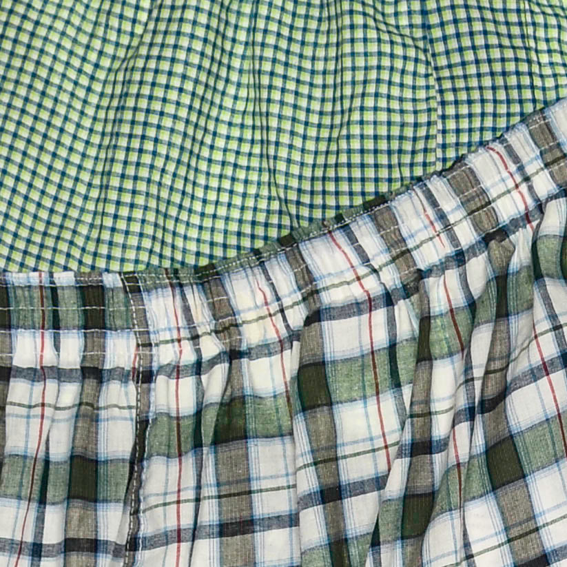 Greens Asymmetric Boxer Skirt