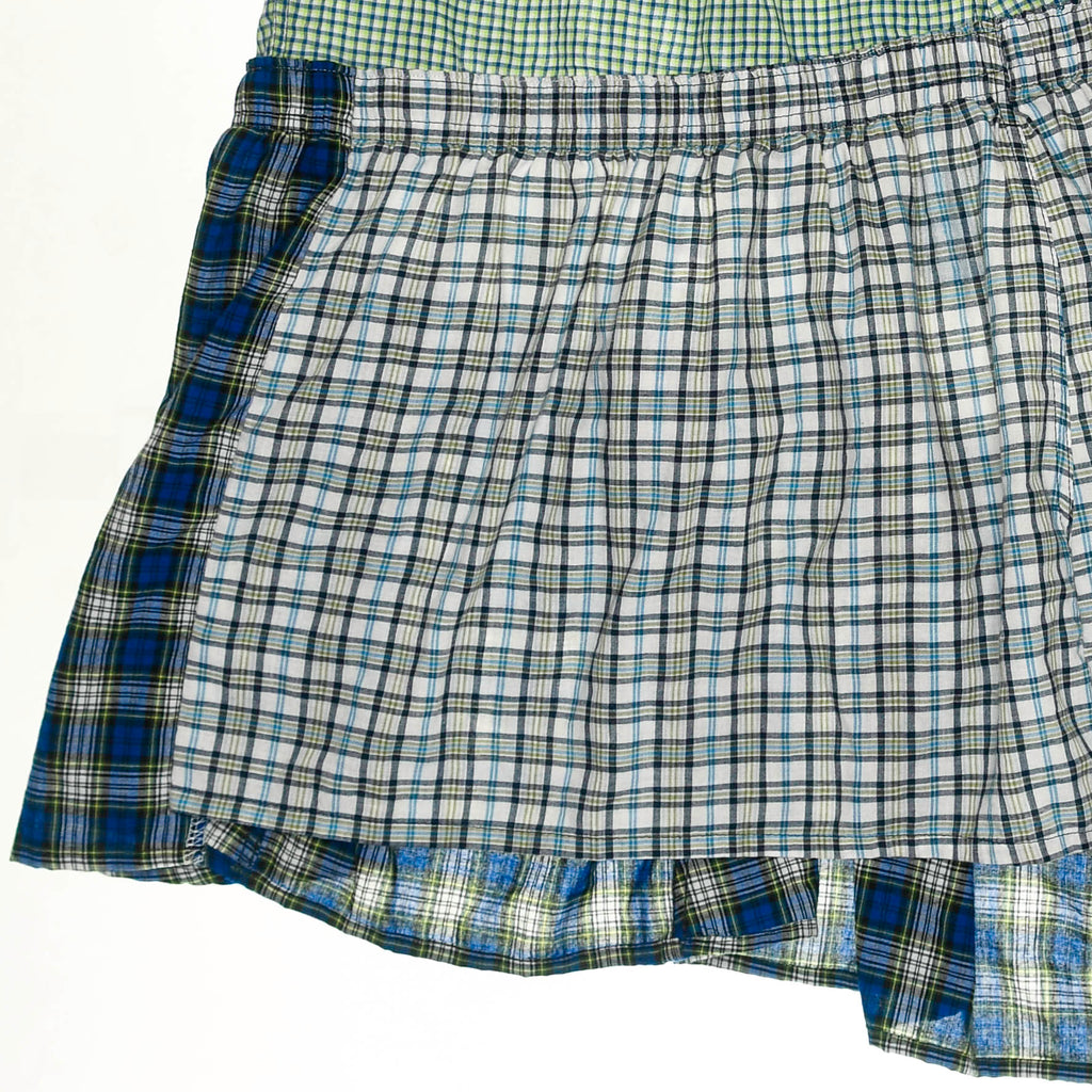 Greens Asymmetric Boxer Skirt