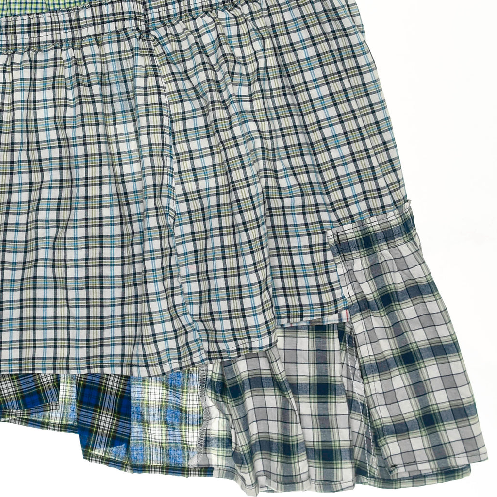 Greens Asymmetric Boxer Skirt