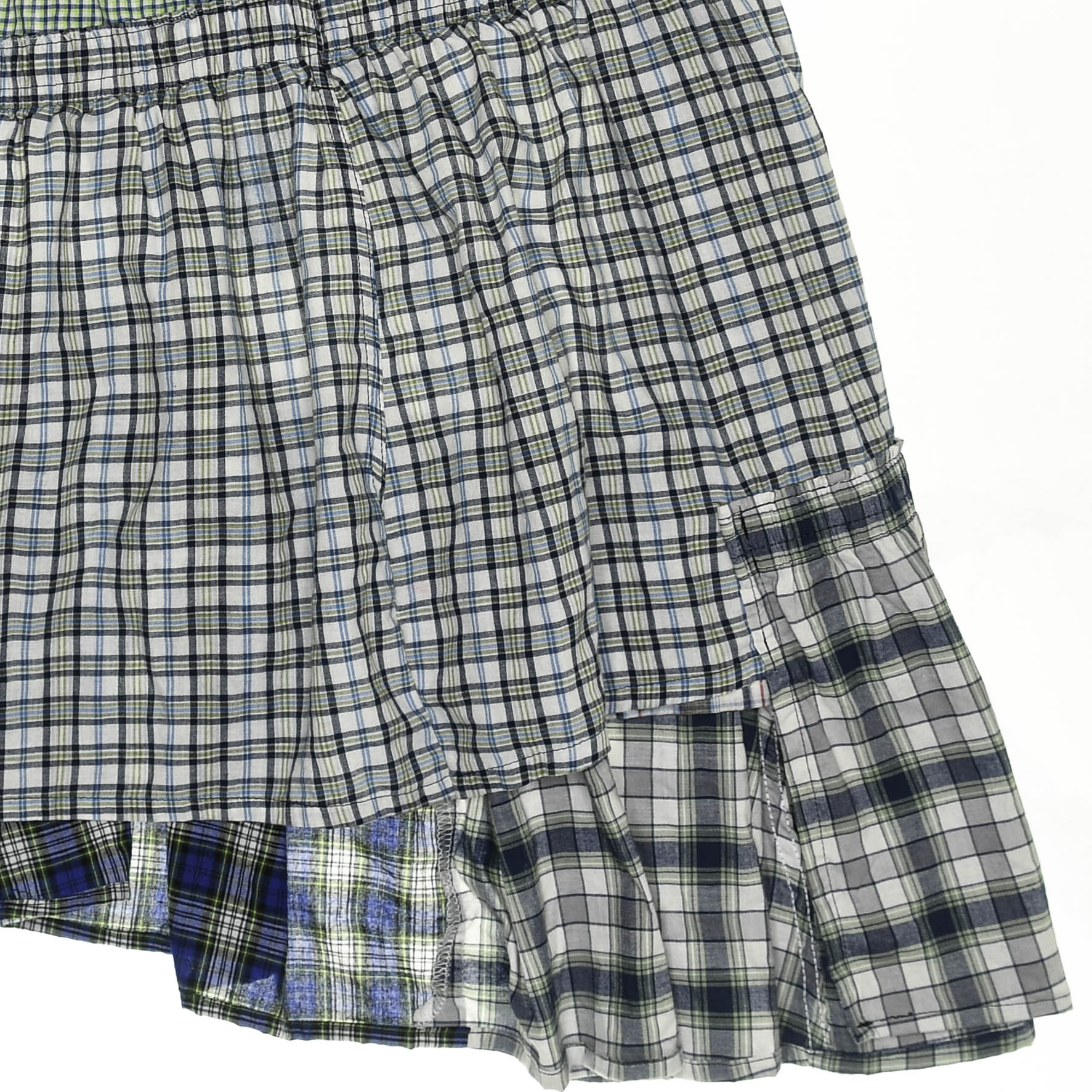 Greens Asymmetric Boxer Skirt