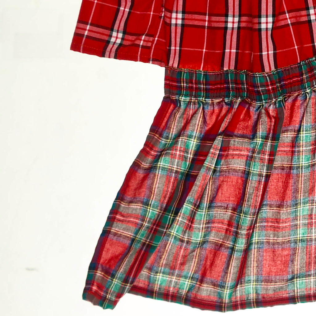 Upcycled Red Boxer Skirt Midi