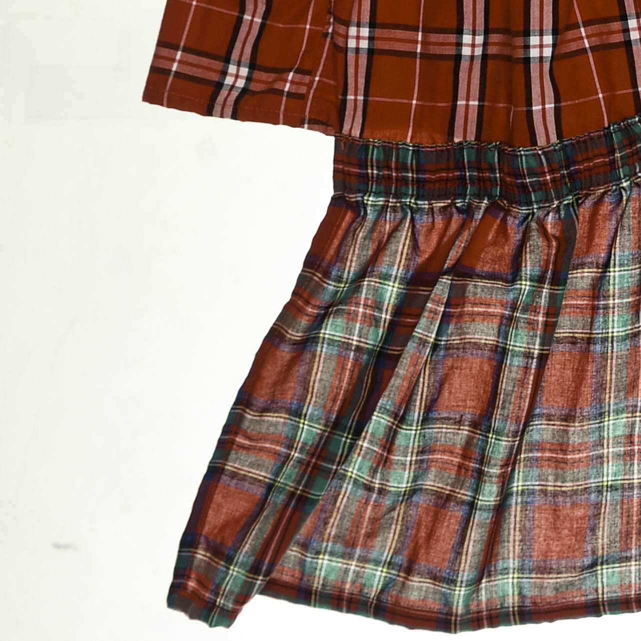 Upcycled Red Boxer Skirt Midi