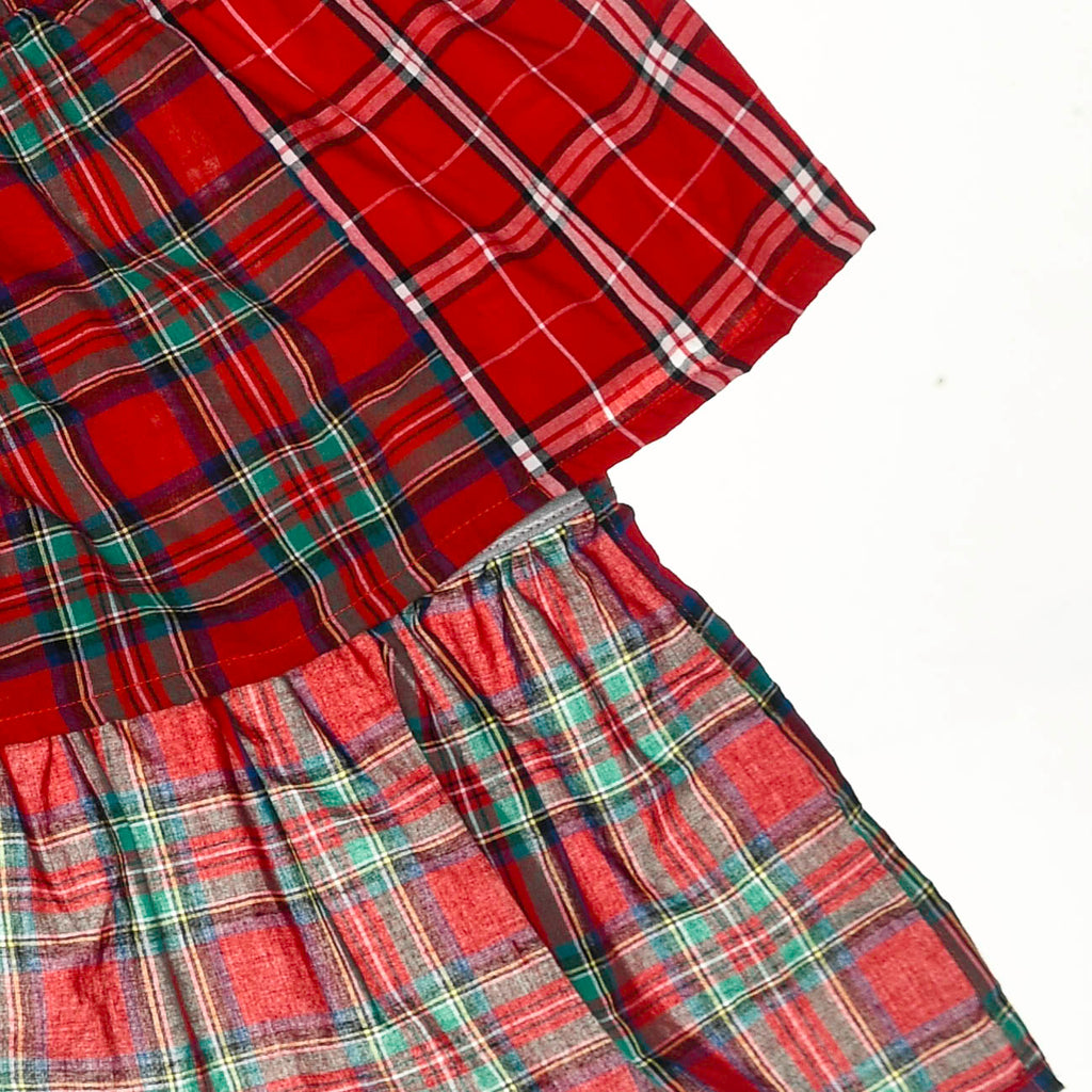 Upcycled Red Boxer Skirt Midi