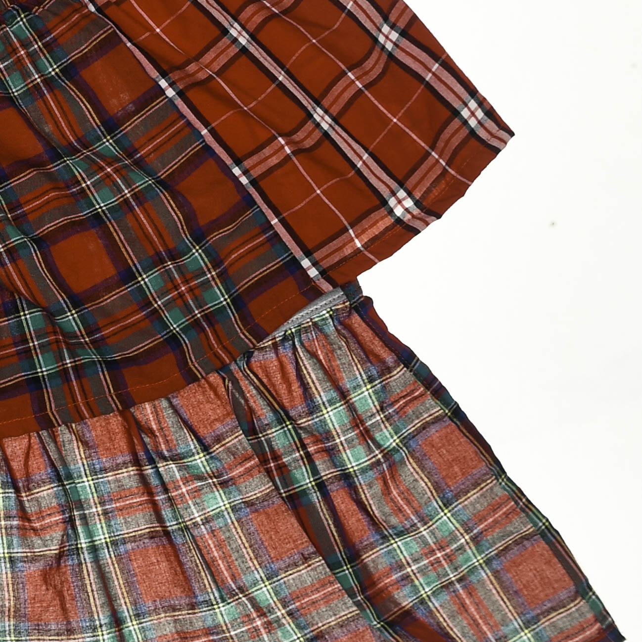 Upcycled Red Boxer Skirt Midi