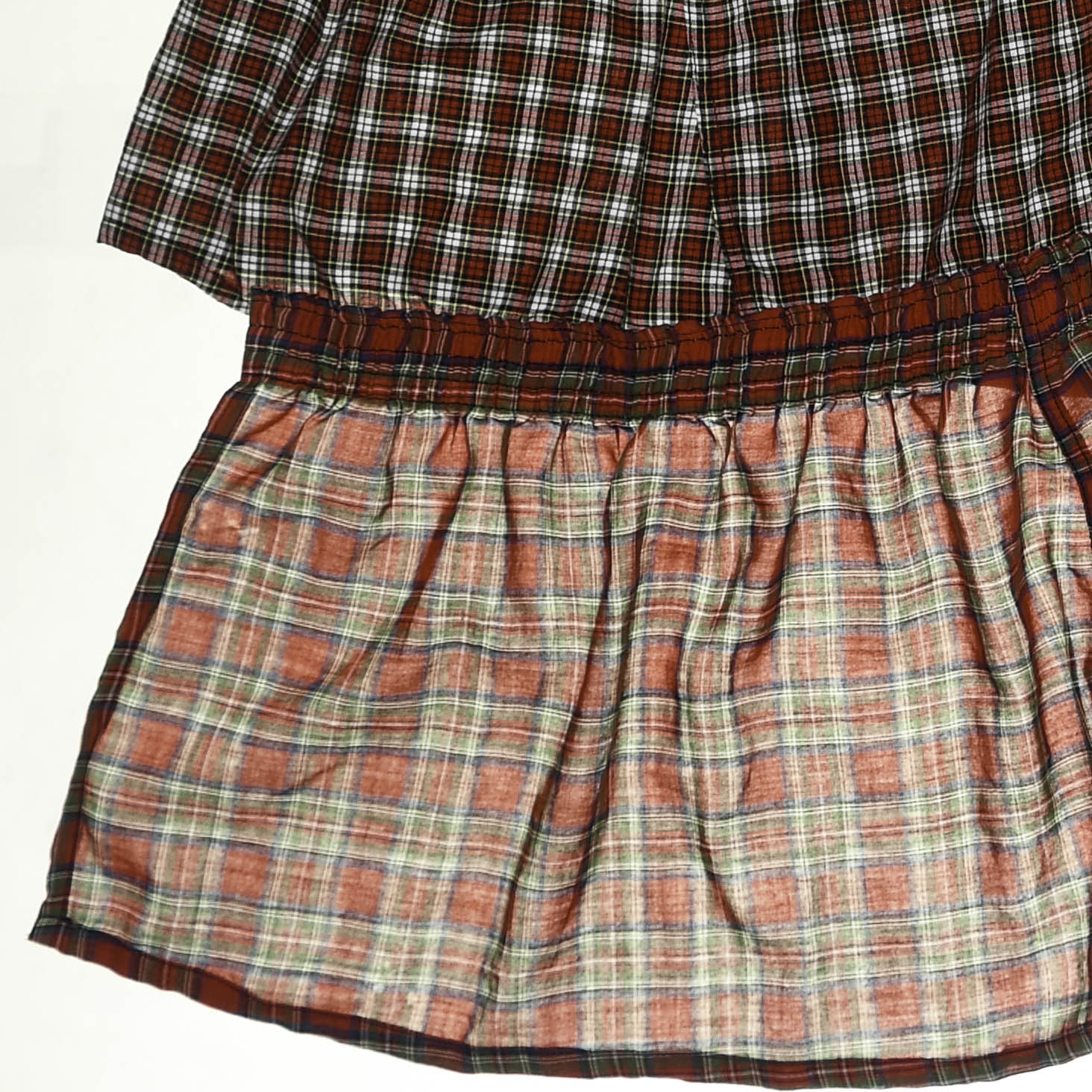 Red Asymmetric Boxer Skirt