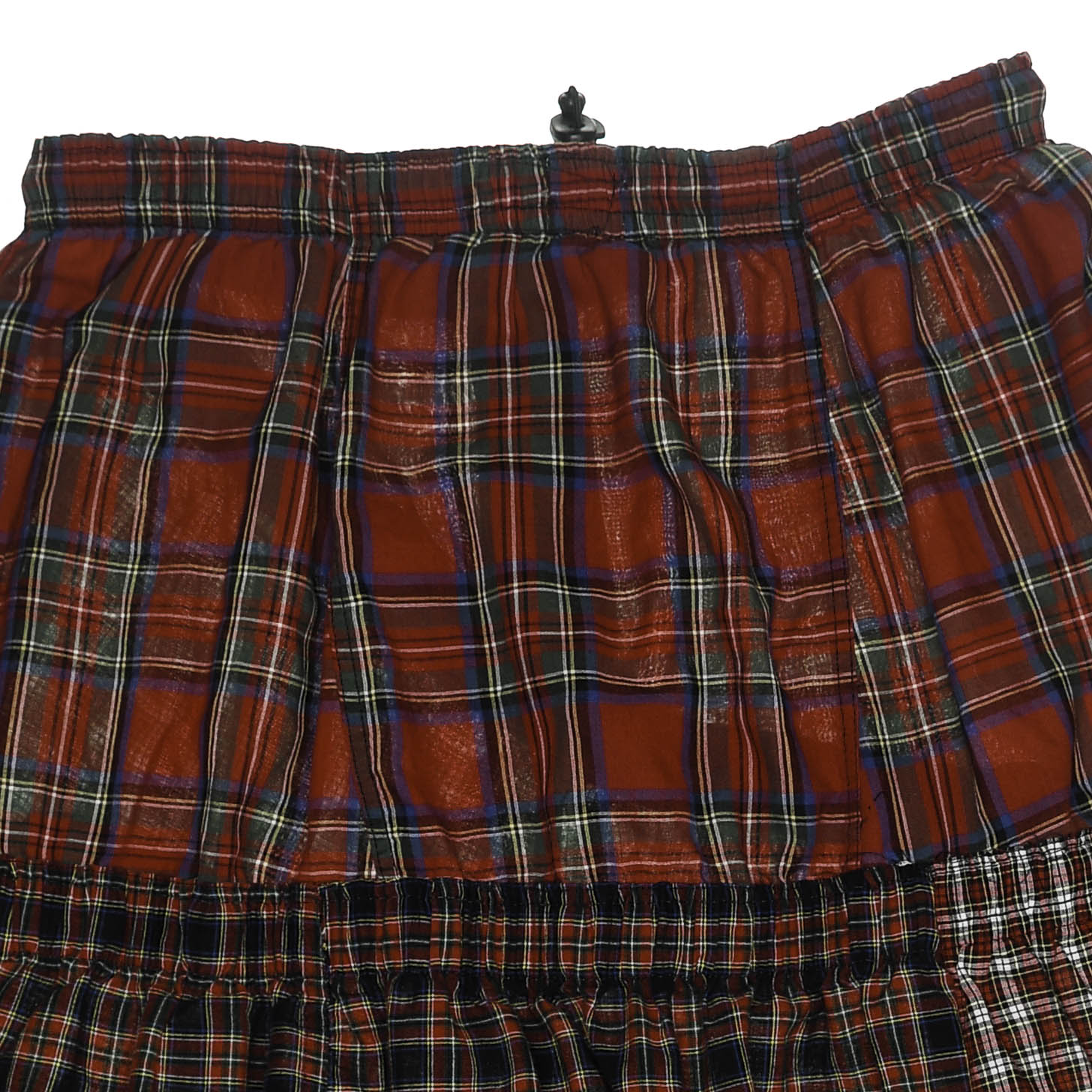 Red Asymmetric Boxer Skirt