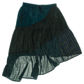 Deconstructed Plaid Boxer Skirt Midi