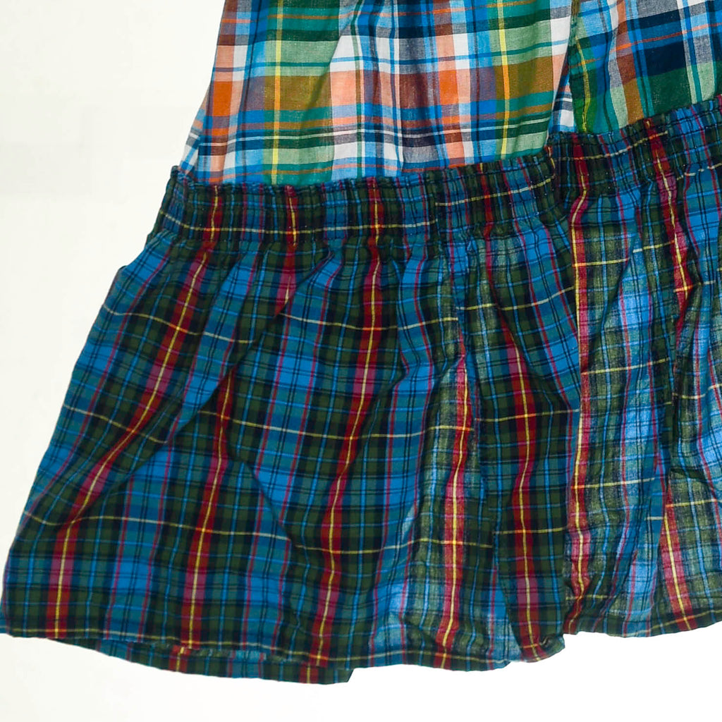 Vibrant Mixed Colors Boxer Skirt Midi