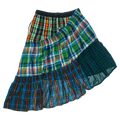 Vibrant Mixed Colors Boxer Skirt Midi