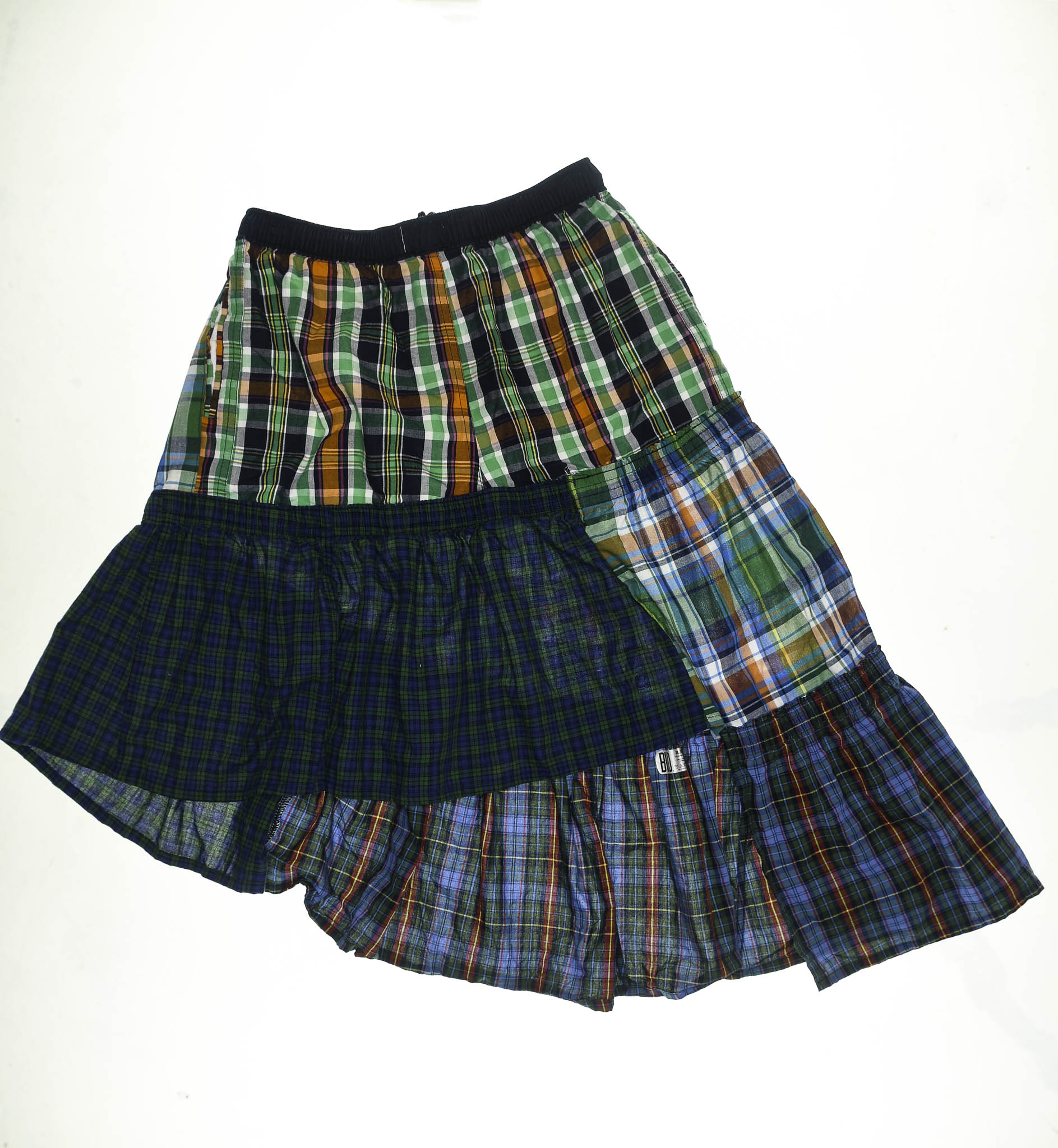 Vibrant Mixed Colors Boxer Skirt Midi