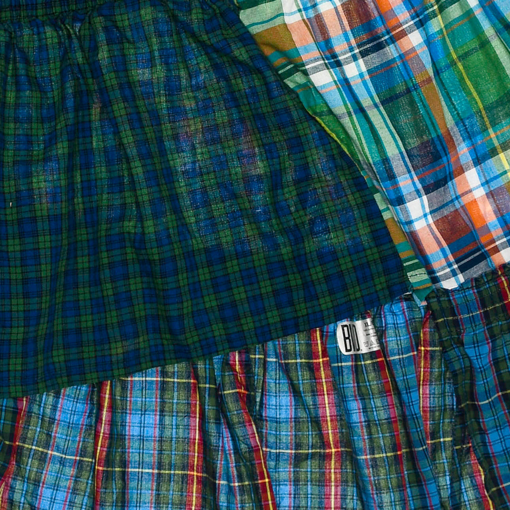 Vibrant Mixed Colors Boxer Skirt Midi