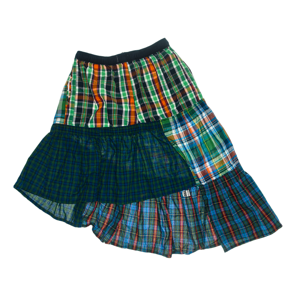 Vibrant Mixed Colors Boxer Skirt Midi