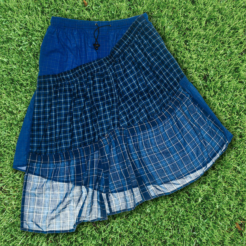 Midnight Blues Boxer Skirt Midi