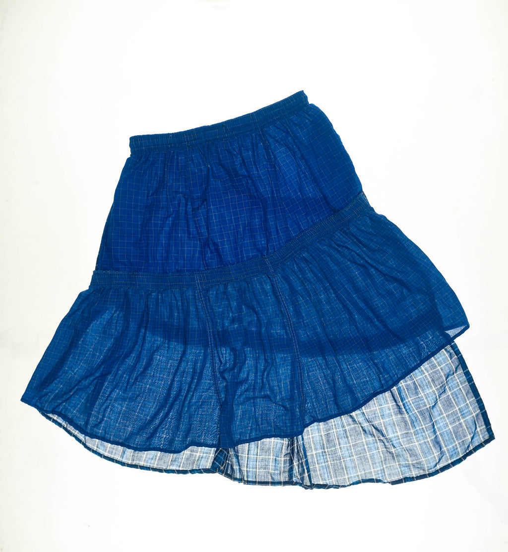 Midnight Blues Boxer Skirt Midi