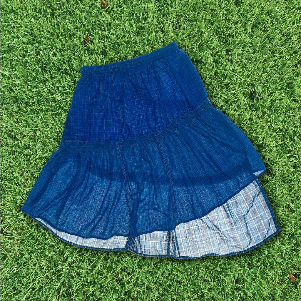 Midnight Blues Boxer Skirt Midi