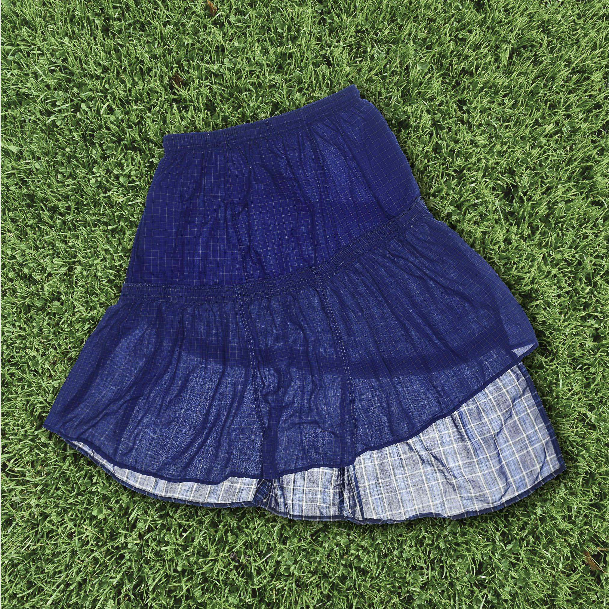 Midnight Blues Boxer Skirt Midi