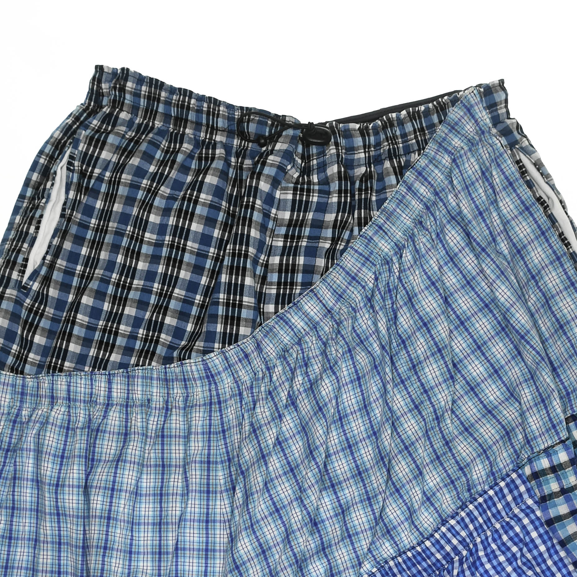 Vibrant Blues Plaid Boxer Skirt